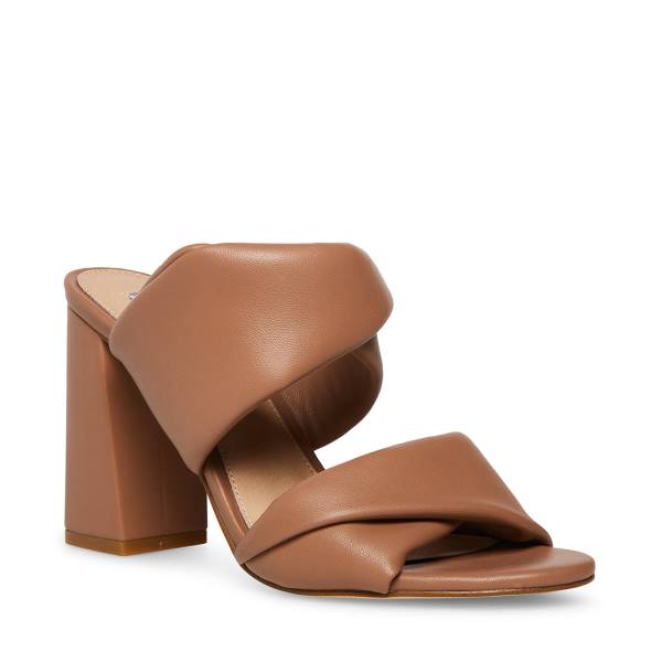 Salto Alto Steve Madden Trisha Mocha Heel Feminino Bege | SM-689ZW