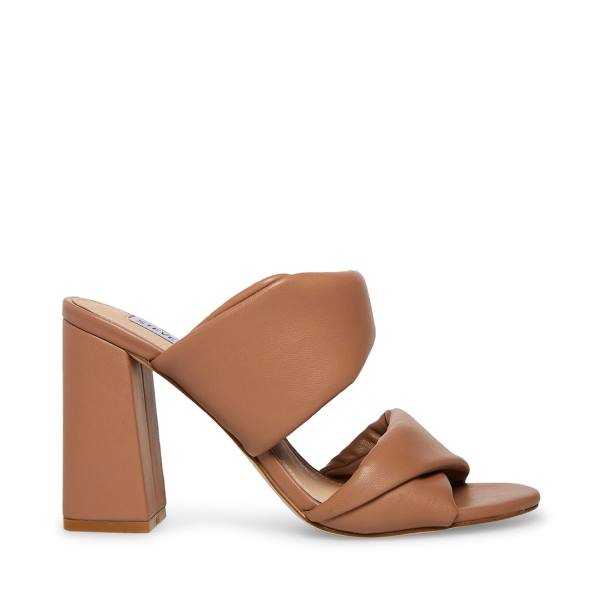 Salto Alto Steve Madden Trisha Mocha Heel Feminino Bege | SM-689ZW