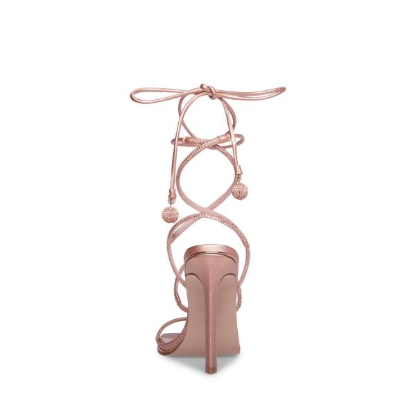 Salto Alto Steve Madden Unveil Heel Feminino Rosa Douradas | SM-482AW