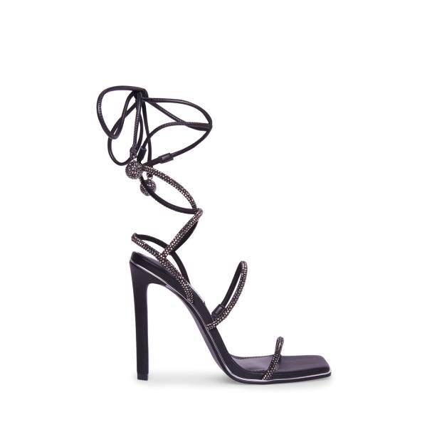 Salto Alto Steve Madden Unveil Heel Feminino Pretas | SM-562OD