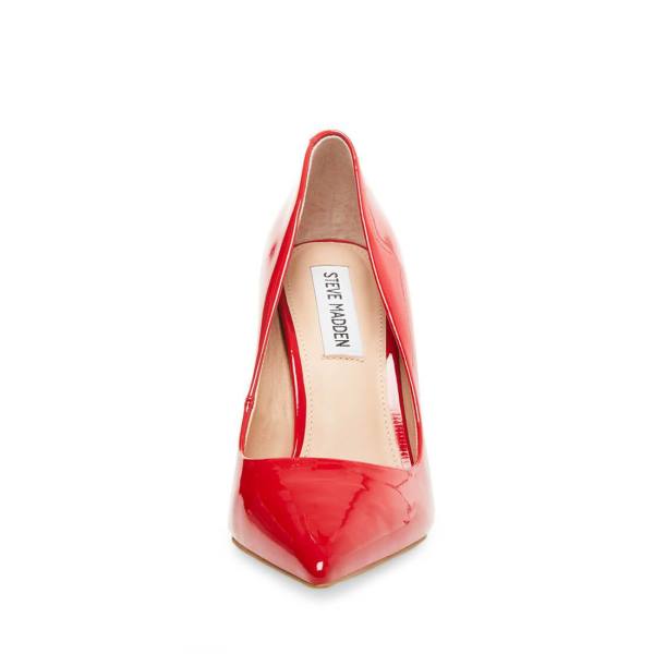 Salto Alto Steve Madden Vala Envernizados Heel Feminino Vermelhas | SM-635PE