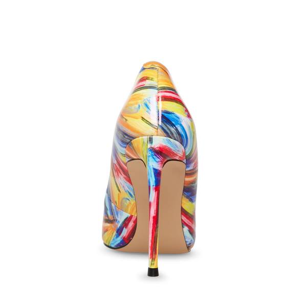 Salto Alto Steve Madden Vala Heel Feminino Amarelas Multicoloridas | SM-475PK