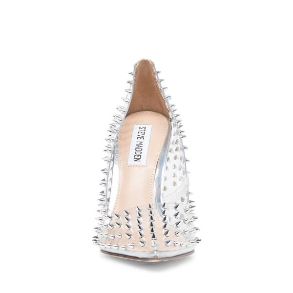 Salto Alto Steve Madden Vala-s Heel Feminino Clear | SM-073OD