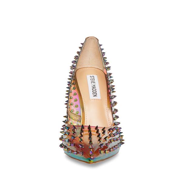 Salto Alto Steve Madden Valir Heel Feminino Rainbow | SM-302CT