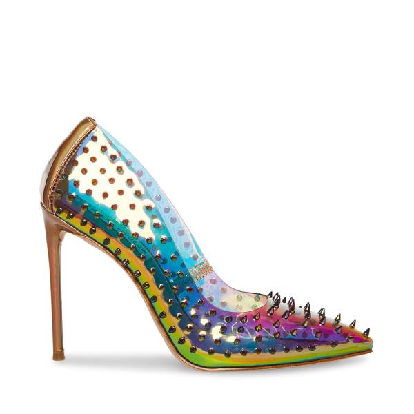 Salto Alto Steve Madden Valir Heel Feminino Rainbow | SM-302CT