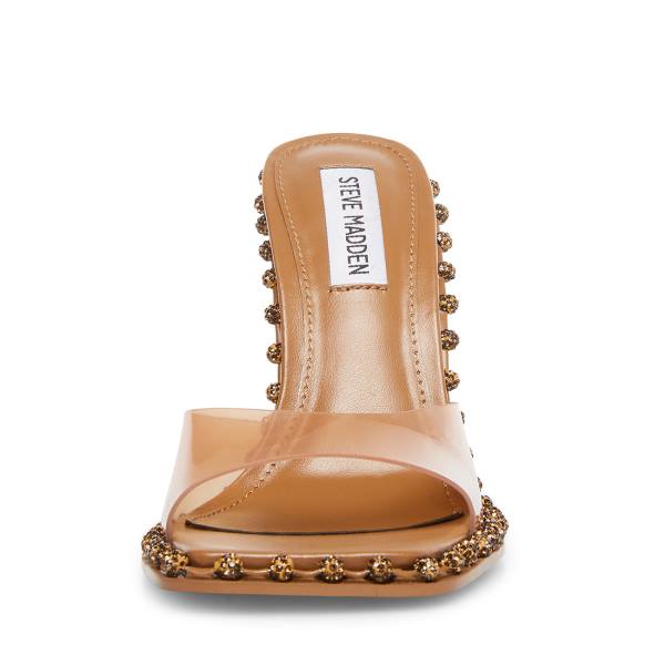 Salto Alto Steve Madden Zabrina Tan Heel Feminino Marrom | SM-394XM