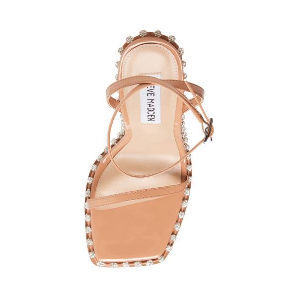 Salto Alto Steve Madden Zelle Camel Heel Feminino Marrom Multicoloridas | SM-257RC