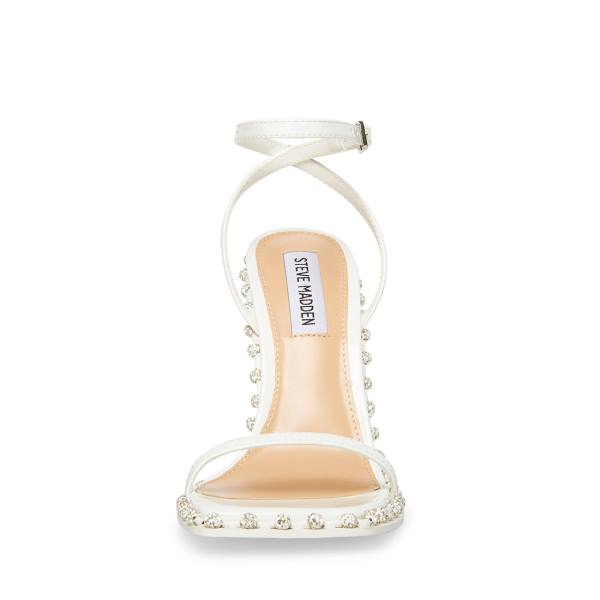 Salto Alto Steve Madden Zelle Heel Feminino Branco | SM-614QB