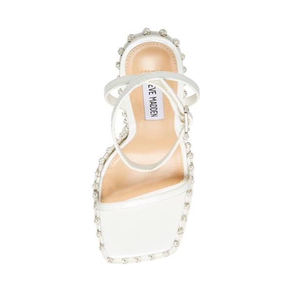 Salto Alto Steve Madden Zelle Heel Feminino Branco | SM-614QB