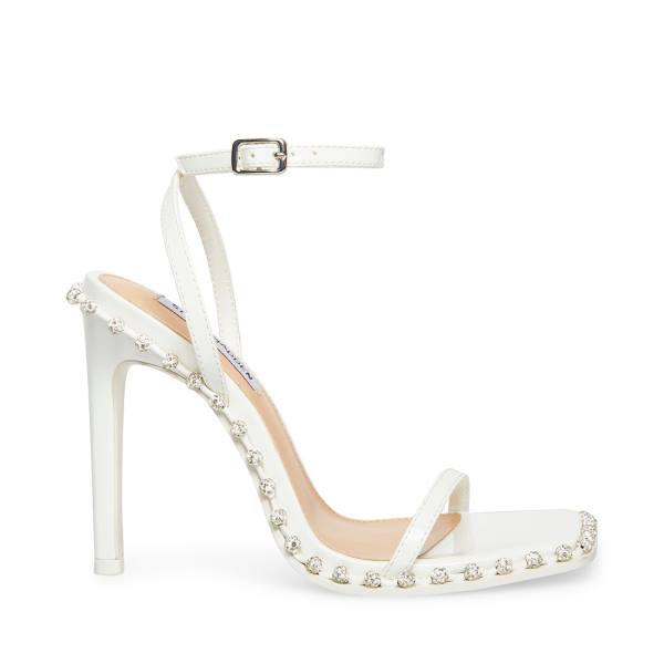 Salto Alto Steve Madden Zelle Heel Feminino Branco | SM-614QB