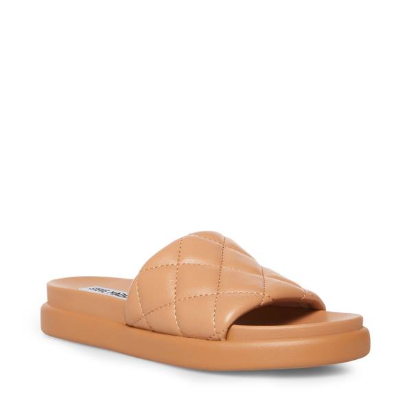 Sandalias Steve Madden Abell Tan Feminino Marrom | SM-506HY