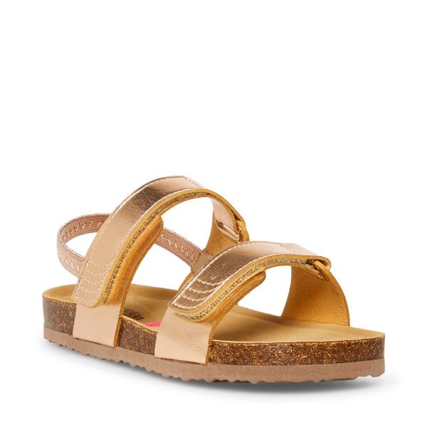 Sandalias Steve Madden Adouble Criança Rosa Douradas | SM-695WJ