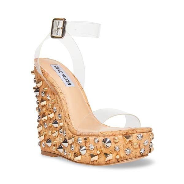 Sandalias Steve Madden Alika Feminino Clear | SM-279FO