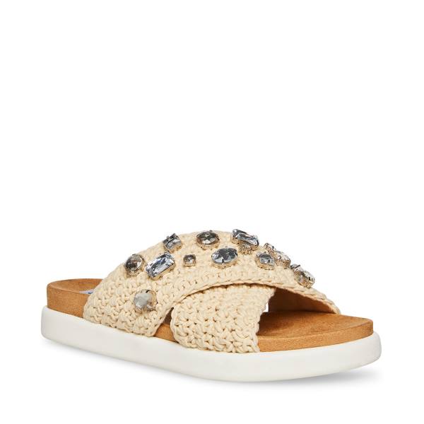 Sandalias Steve Madden Amandy Natural Feminino Bege Multicoloridas | SM-529ED