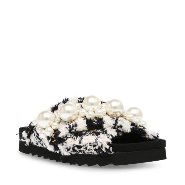 Sandalias Steve Madden Amie Feminino Branco Multicoloridas | SM-569QK