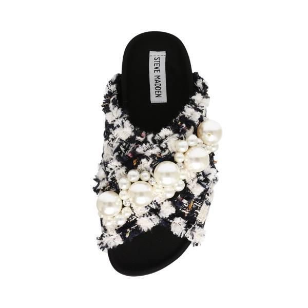 Sandalias Steve Madden Amie Feminino Branco Multicoloridas | SM-569QK