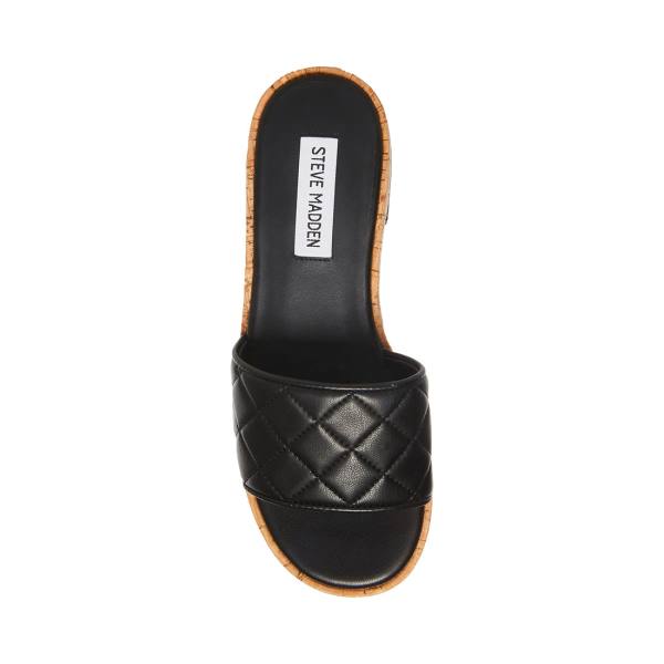 Sandalias Steve Madden Aria Feminino Pretas | SM-750AT