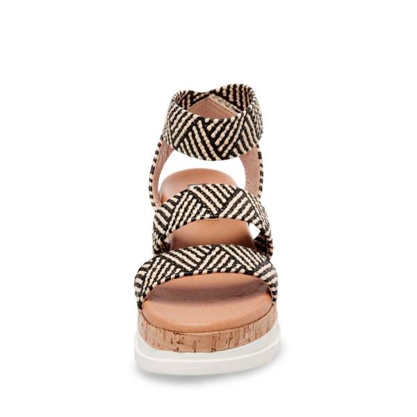 Sandalias Steve Madden Bandi Tan Feminino Pretas Marrom | SM-186YO