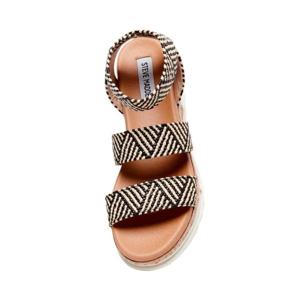 Sandalias Steve Madden Bandi Tan Feminino Pretas Marrom | SM-186YO