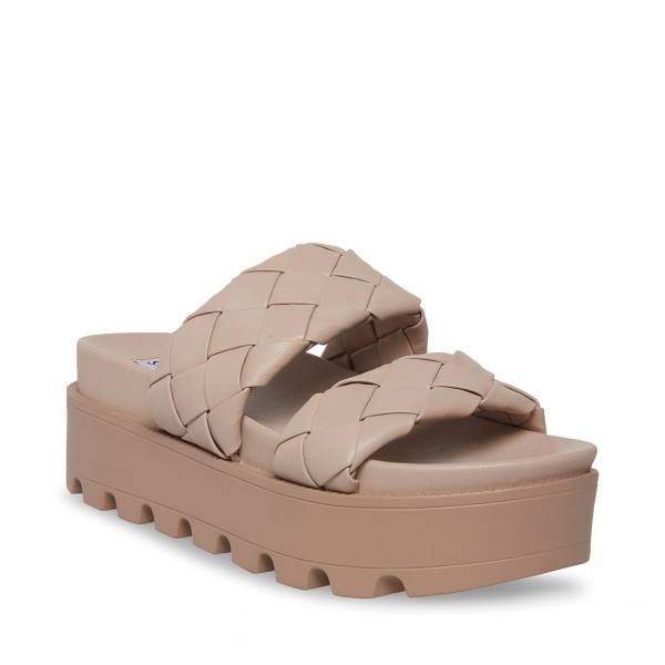 Sandalias Steve Madden Briar Taupe Feminino Cinzentas Marrom | SM-238KW