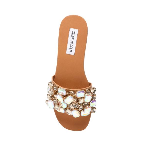 Sandalias Steve Madden Brielle Tan Feminino Bege | SM-512RB