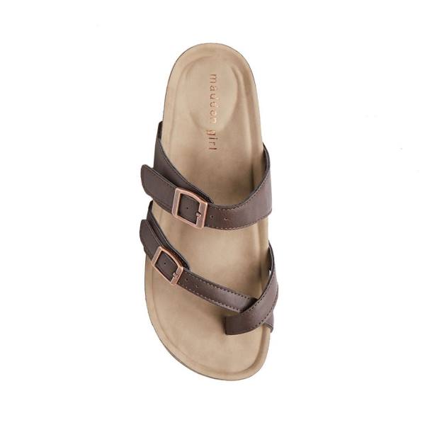 Sandalias Steve Madden Bryceee Feminino Marrom Escuro | SM-827PV