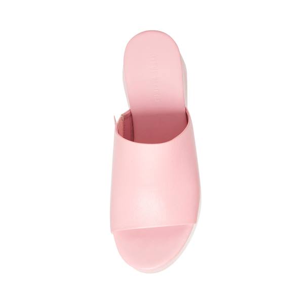 Sandalias Steve Madden Christa Couro Feminino Rosa | SM-065XU