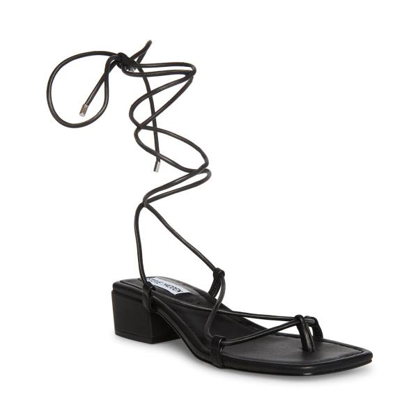 Sandalias Steve Madden Claremont Feminino Pretas | SM-230AX