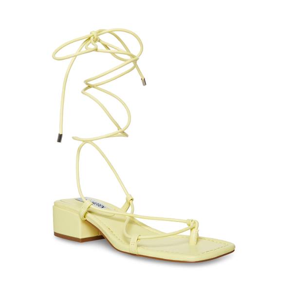 Sandalias Steve Madden Claremont Feminino Amarelas | SM-904LC