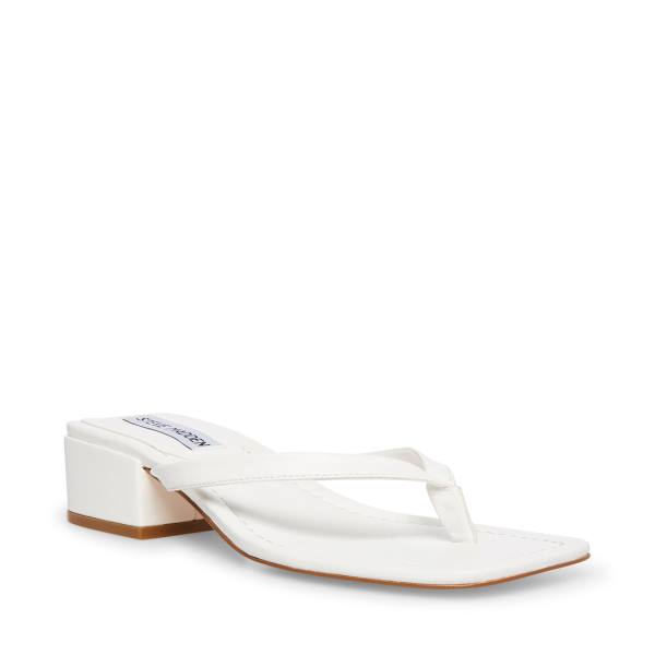 Sandalias Steve Madden Claudette Feminino Branco | SM-649HO