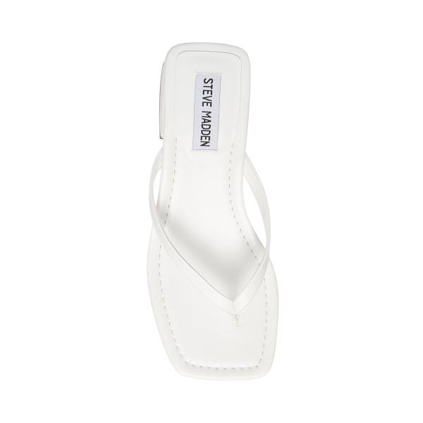 Sandalias Steve Madden Claudette Feminino Branco | SM-649HO