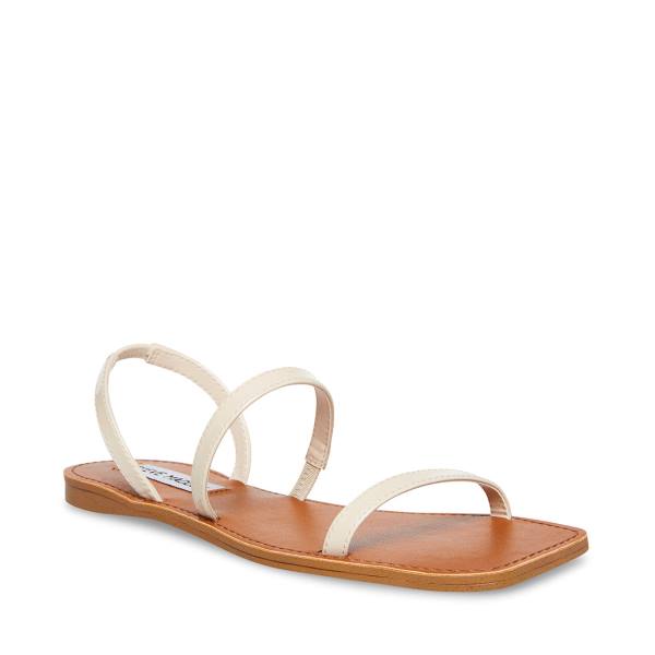 Sandalias Steve Madden Direct Bone Envernizados Feminino Bege | SM-192DK