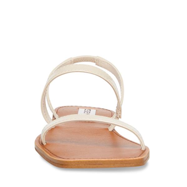 Sandalias Steve Madden Direct Bone Envernizados Feminino Bege | SM-192DK