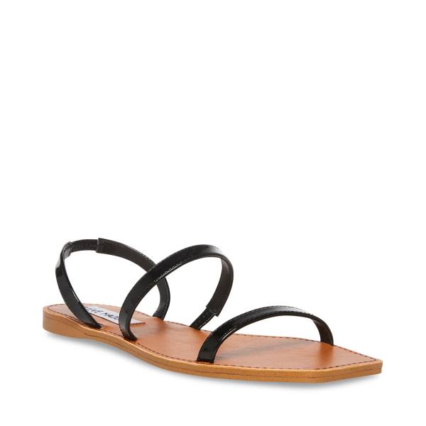 Sandalias Steve Madden Direct Envernizados Feminino Pretas | SM-739GS