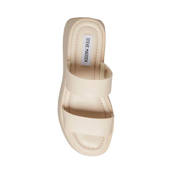 Sandalias Steve Madden Dorian Bone Feminino Bege | SM-654WX