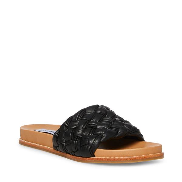 Sandalias Steve Madden Dua Feminino Pretas | SM-798KY