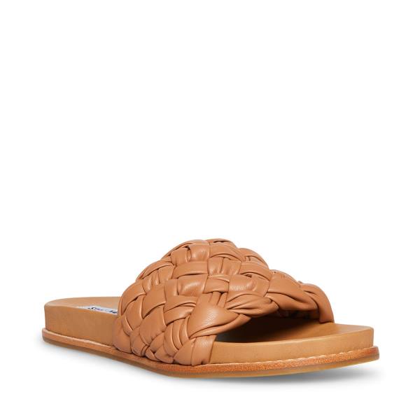 Sandalias Steve Madden Dua Tan Feminino Marrom | SM-641VE