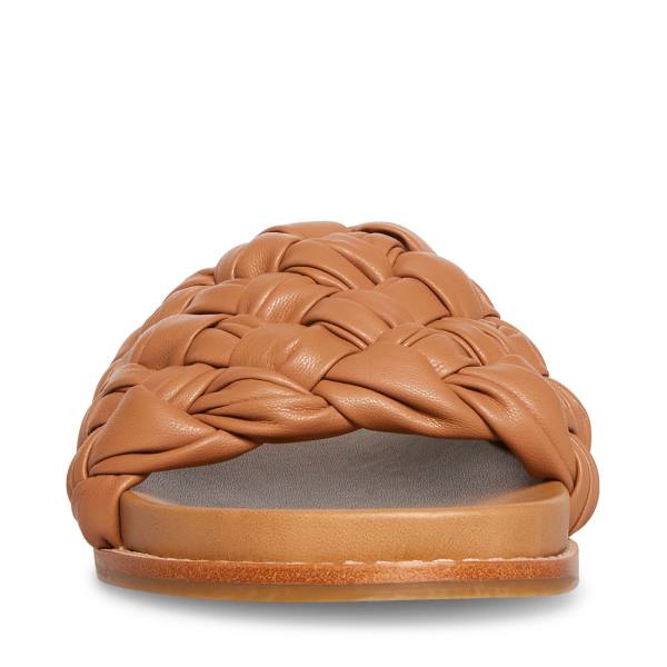 Sandalias Steve Madden Dua Tan Feminino Marrom | SM-641VE