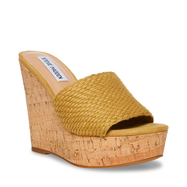 Sandalias Steve Madden Elenora Tan Feminino Marrom | SM-106IQ