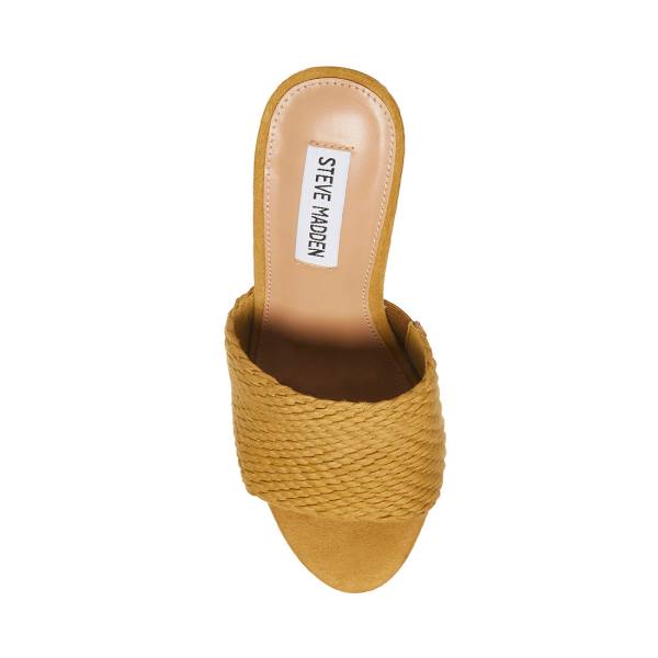 Sandalias Steve Madden Elenora Tan Feminino Marrom | SM-106IQ