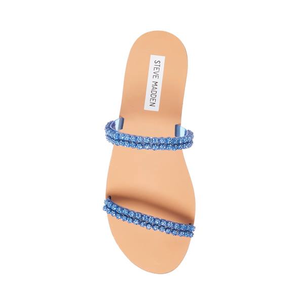 Sandalias Steve Madden Felicia Feminino Azuis | SM-842PC