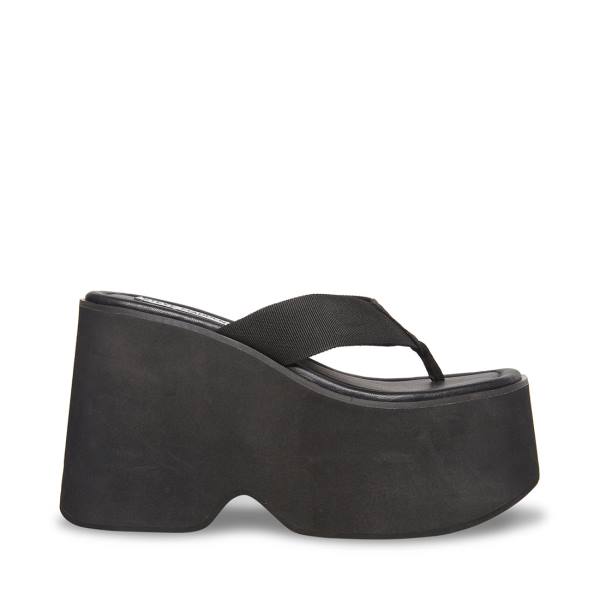 Sandalias Steve Madden Gwen Feminino Pretas | SM-356CB