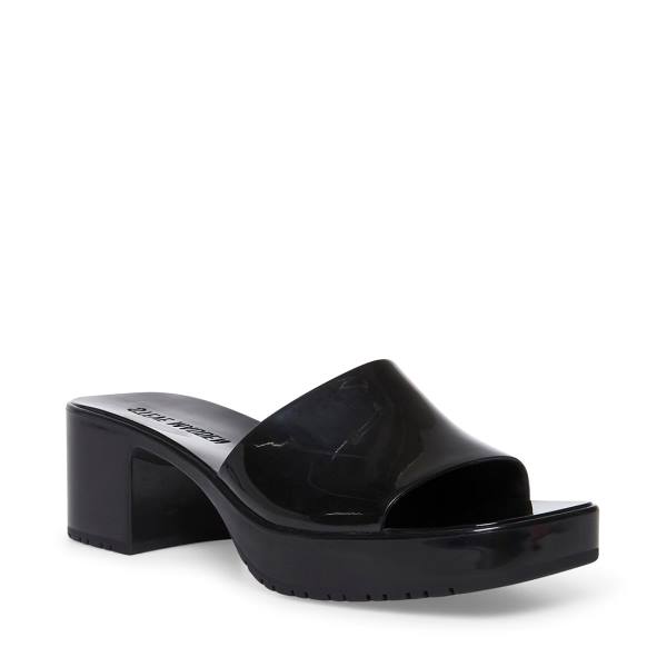 Sandalias Steve Madden Harlin Feminino Pretas | SM-379ZG