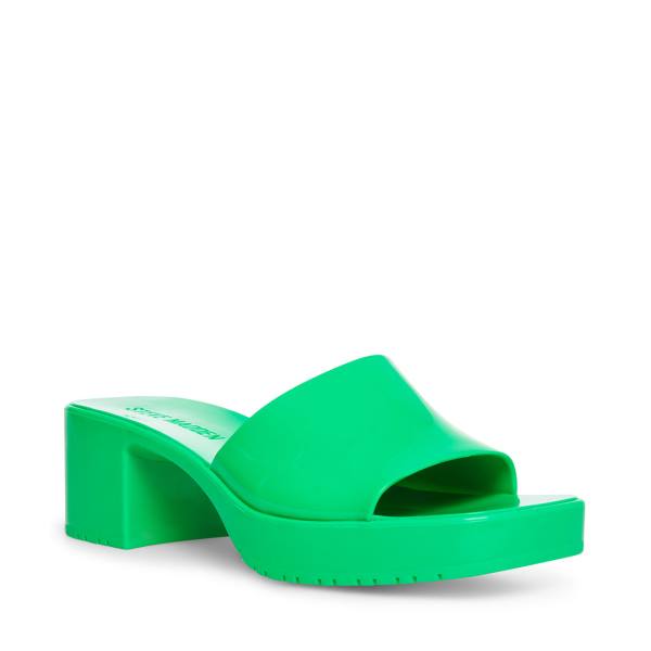 Sandalias Steve Madden Harlin Feminino Verdes | SM-619GX