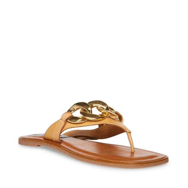 Sandalias Steve Madden Hazel Tan Feminino Marrom | SM-834XA