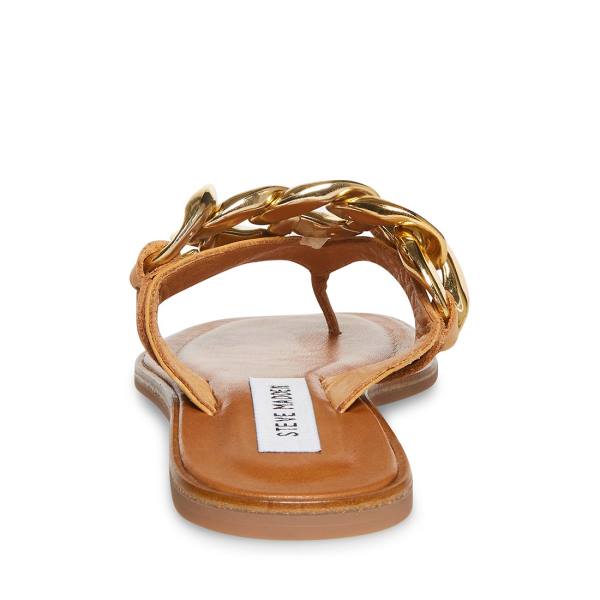 Sandalias Steve Madden Hazel Tan Feminino Marrom | SM-834XA