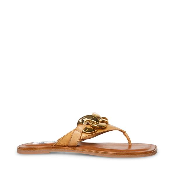 Sandalias Steve Madden Hazel Tan Feminino Marrom | SM-834XA