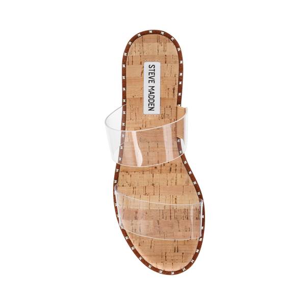 Sandalias Steve Madden Ivara Feminino Clear | SM-143AG