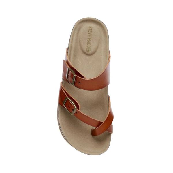 Sandalias Steve Madden Jbeached Cognac Criança Marrom | SM-136BX