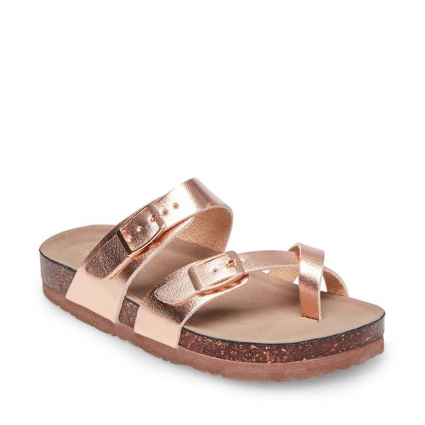 Sandalias Steve Madden Jbeached Criança Rosa Douradas | SM-094DG